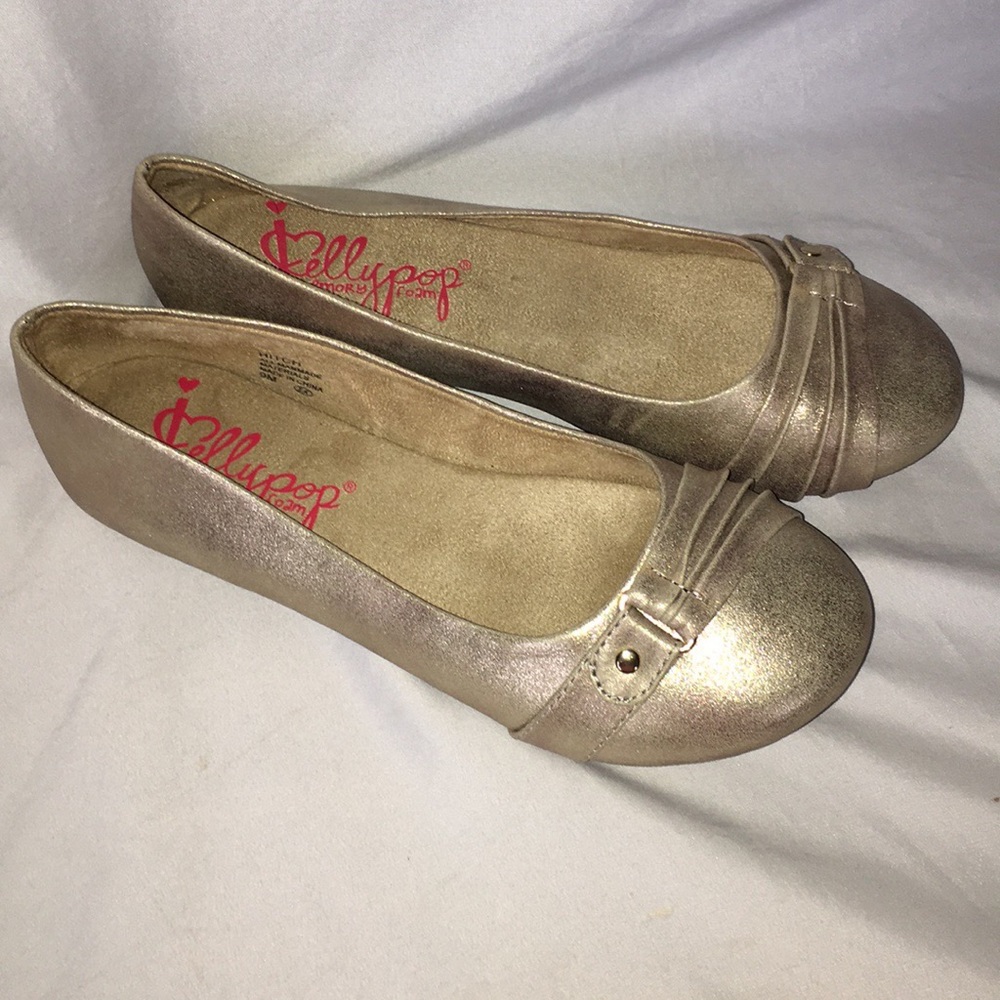 SALE Jellypop memory foam Gold flats size 9M shoes